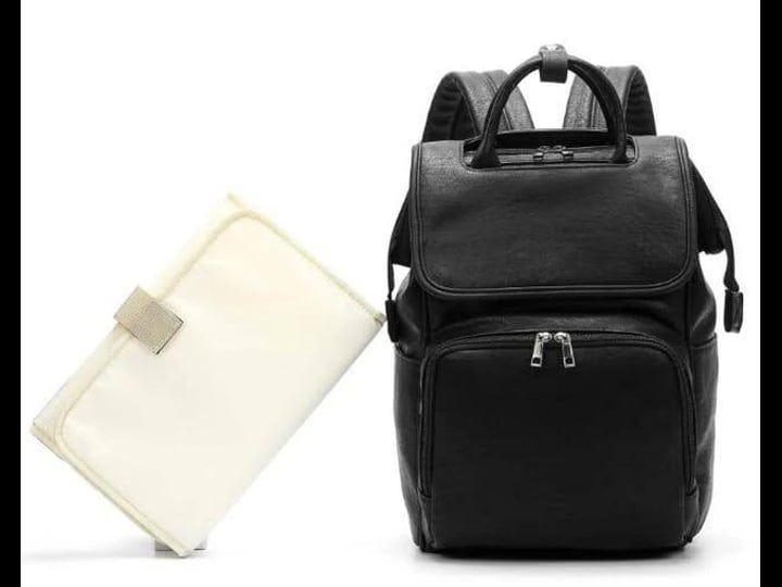 faux-leather-diaper-bag-backpack-black-1