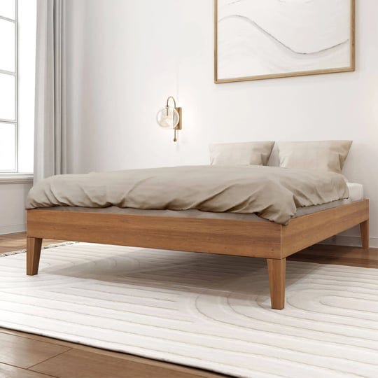 plankbeam-full-size-platform-bed-matte-pecan-1