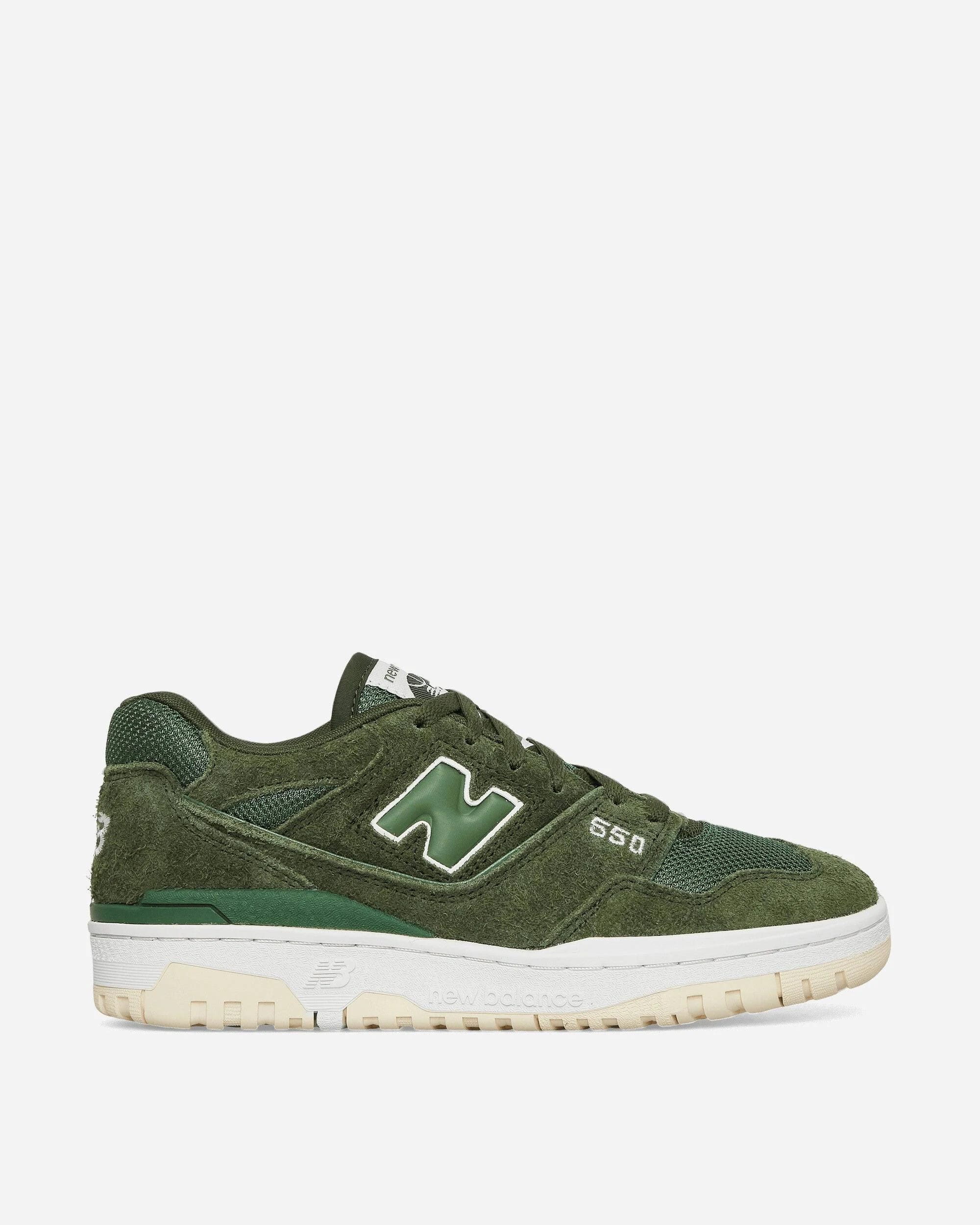 Bright Green New Balance 550 Sneakers for Fashionable Athleisure | Image