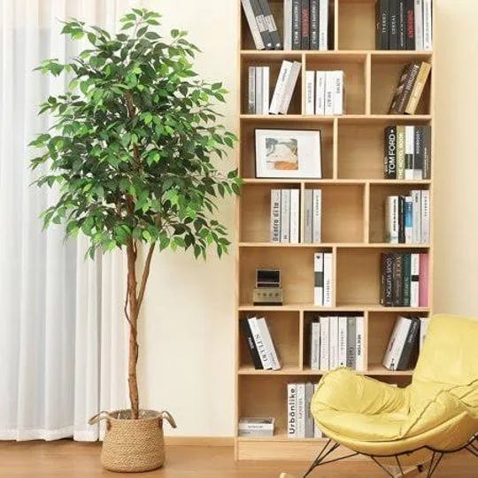 7ft-tall-artificial-ficus-tree-with-natural-wood-trunk-and-lifelike-leaves-artificial-greenery-for-i-1
