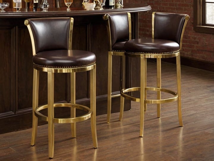 Brass-Leather-Bar-Stools-Counter-Stools-2