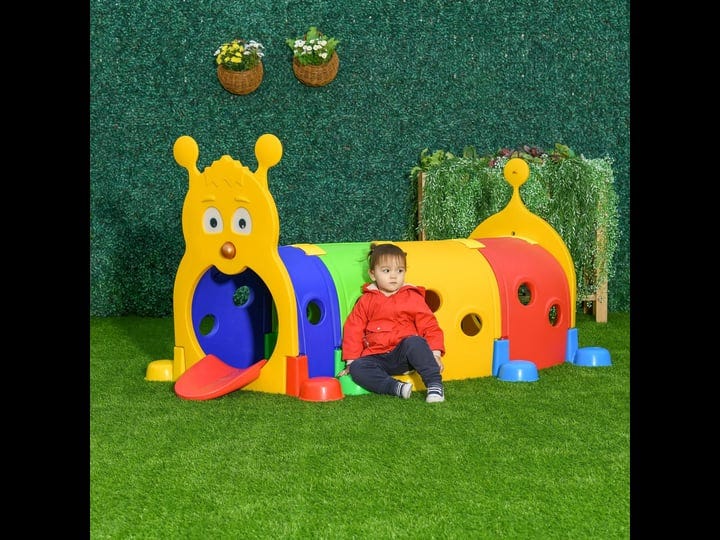 qaba-caterpillar-tunnel-for-kids-climb-n-crawl-toy-indoor-outdoor-1