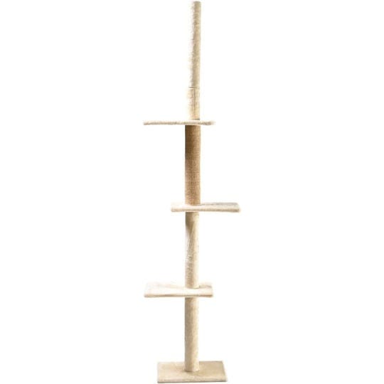 cat-craft-00350-unisex-4-level-carpeted-adjustable-floor-to-ceiling-climbing-perch-cat-tree-with-sis-1