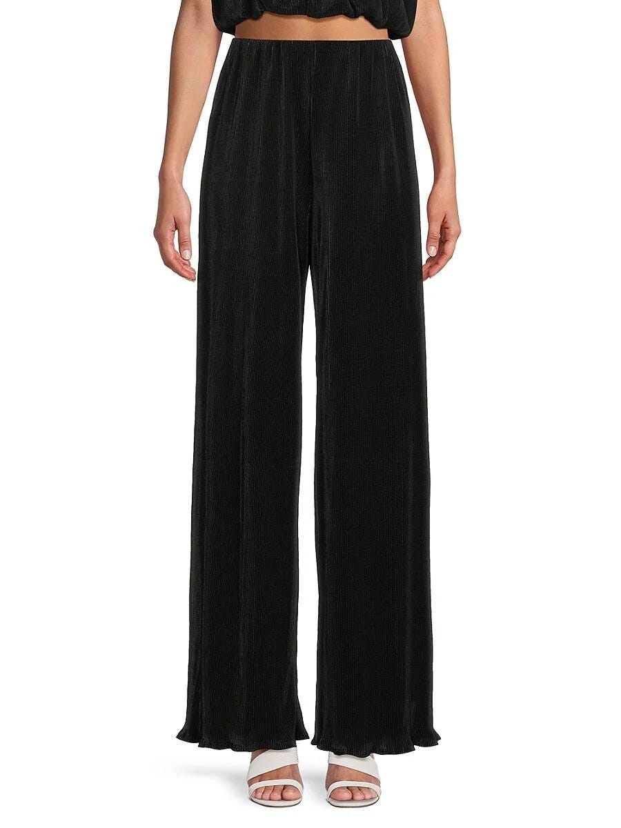 Elegant Black Straight Leg Pants | Image