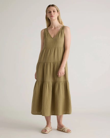 womens-gauze-tiered-maxi-dress-in-artichoke-size-xl-organic-cotton-by-quince-1