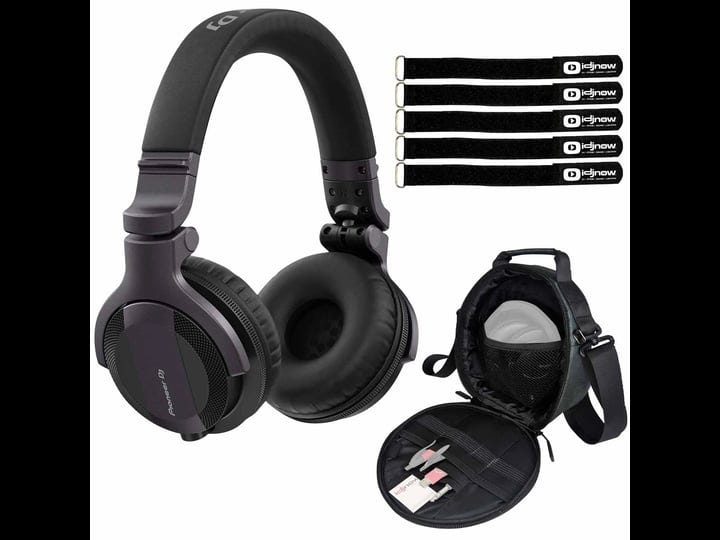 pioneer-dj-hdj-cue1-dj-headphones-with-headphone-gear-bag-package-1