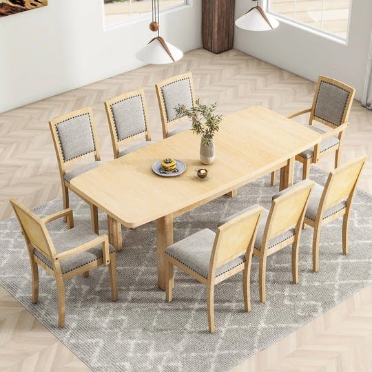 9-piece-rustic-extendable-dining-table-set-with-removable-leaf-and-8-chairs-naturalgrey-1