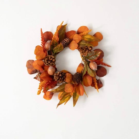 sullivans-mixed-fall-leaf-wheat-mini-wreath-orange-14-orange-1