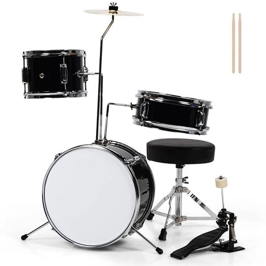 5-pieces-junior-drum-set-with-5-drums-black-costway-1