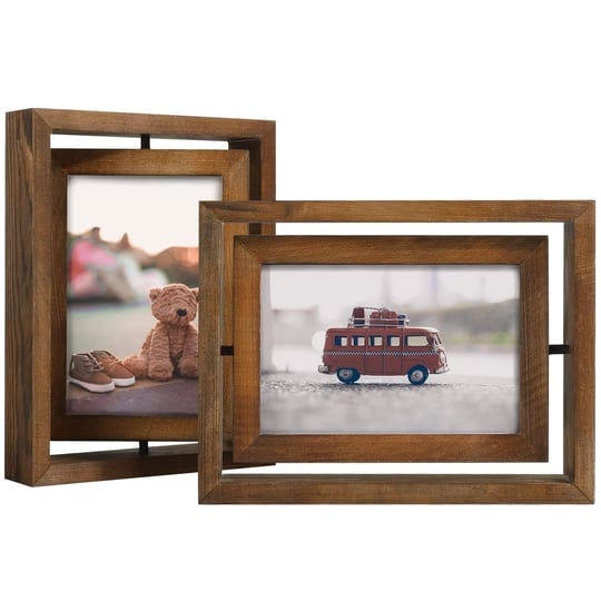 egofine-2-pack-4x6-rotating-floating-picture-framesdouble-sided-display-with-hd-glass-front-wooden-d-1