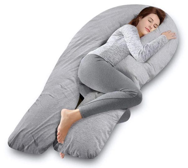 angqi-65-inch-full-body-support-pillow-with-washable-jersey-cover-u-shaped-gray-1