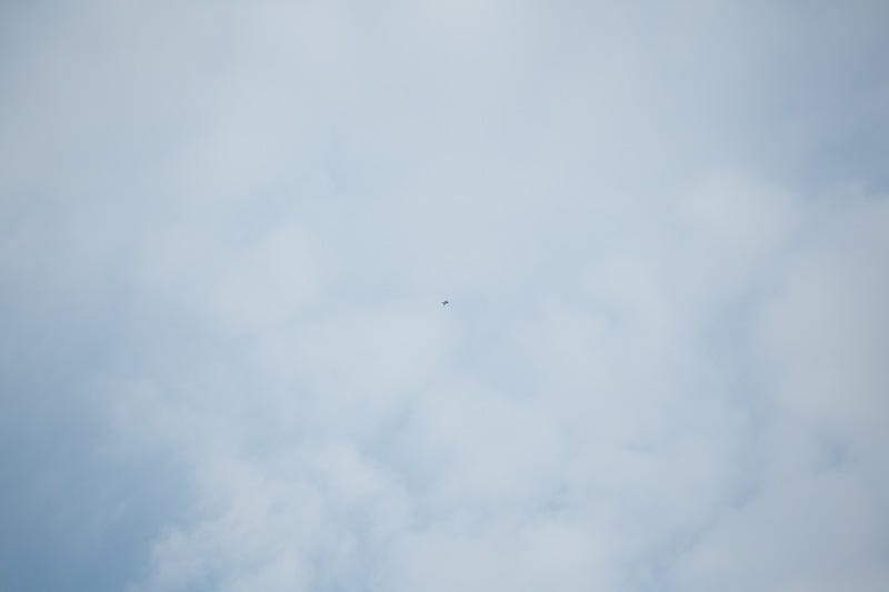 30/09/2015. Kirkuk, Iraq. A coalition forces F-18 or CF-18 multi-role fighter flies above peshmerga fighters (not pictured) as it provides air support for a large peshmerga offensive against several Islamic State held villages to the west of Kirkuk, Iraq. Supported by coalition airstrikes around 3500 peshmerga of the Patriotic Union of Kurdistan (PUK) and the Kurdistan Democratic Party (KDP) engaged in a large offensive to push Islamic State militants out of villages to the west of Kirkuk. During previous offensives ISIS fighters withdrew after sustained coalition air support, but this time in many places militants stayed and fought. The day would see the coalition conduct around 50 airstrikes helping the joint peshmerga force to advance to within a few kilometres of the ISIS stronghold of Hawija and re-take around 17 villages. Around 20 peshmerga lost their lives to improvised explosive devices left by the Islamic State, reports suggest that between 40 and 150 militants were killed.