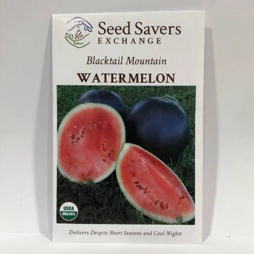 Organic Blacktail Mountain Watermelon Seeds - Sweet, Juicy, and Perfect for Short Season Areas | Image