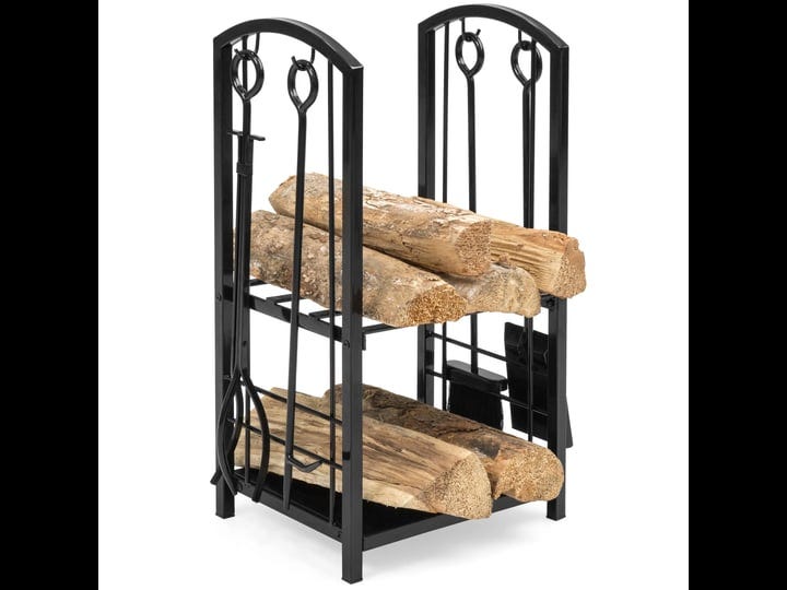best-choice-products-indoor-outdoor-stackable-firewood-log-rack-holder-storage-set-black-1