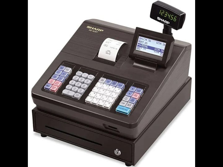 sharp-xe-a207-cash-register-2500-lookups-99-dept-25-clerks-1