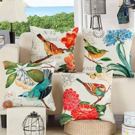 layhut-birds-pillow-covers-outdoor-spring-18x18-sofa-couch-cushion-covers-decorative-birds-pillowcov-1