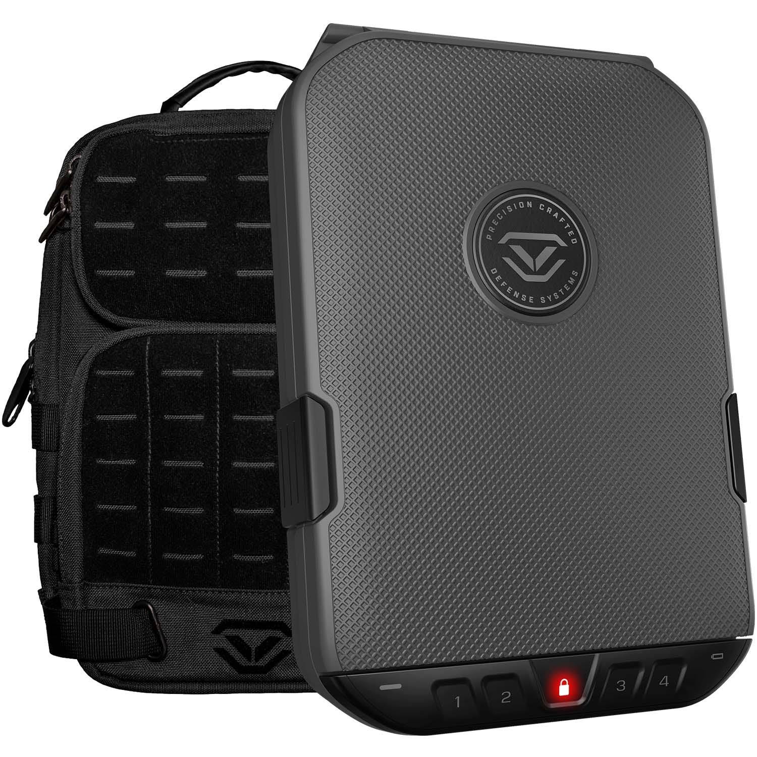 Vaultek Trekpack: Luxe LifePod Safe with Gray Slingbag | Image