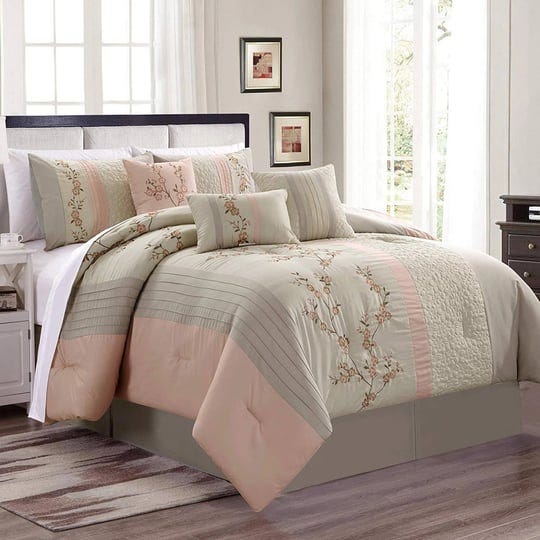 chezmoi-collection-linnea-7-piece-luxury-blush-taupe-cherry-blossom-floral-embroidery-comforter-set--1