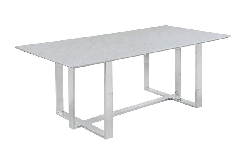 coaster-annika-rectangular-glass-top-dining-table-white-and-chrome-1