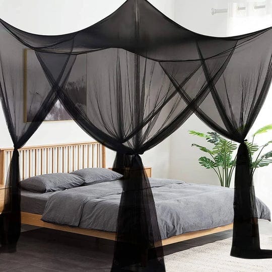 mosquito-net-for-bed-canopy-4-corner-post-curtains-bed-canopy-large-mosquito-netting-bedroom-princes-1