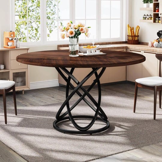 tribesigns-round-dining-table-for-4-47-inch-dinner-table-circle-kitchen-table-with-metal-base-wood-d-1