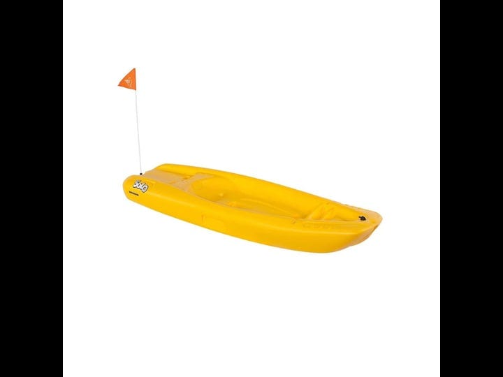 pelican-solo-6-sit-on-top-youth-kayak-with-kayak-accessories-paddle-and-safety-flag-1