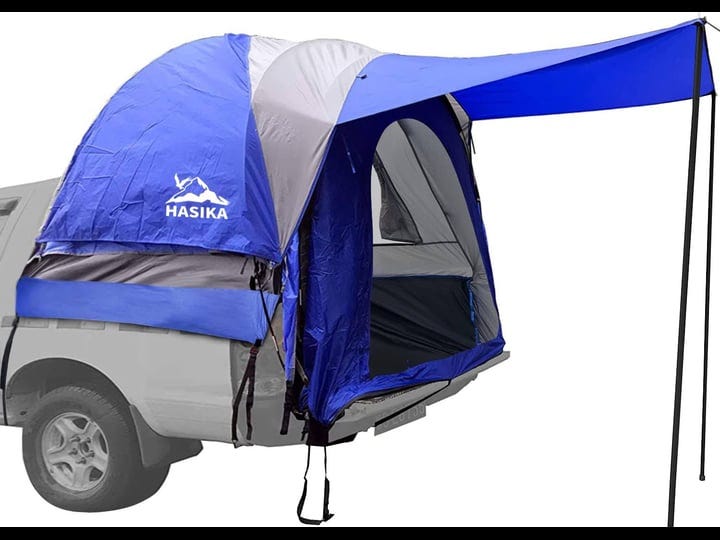hasika-waterproof-double-layer-full-size-truck-5-5-foot-bed-tent-with-floor-blue-grey-1
