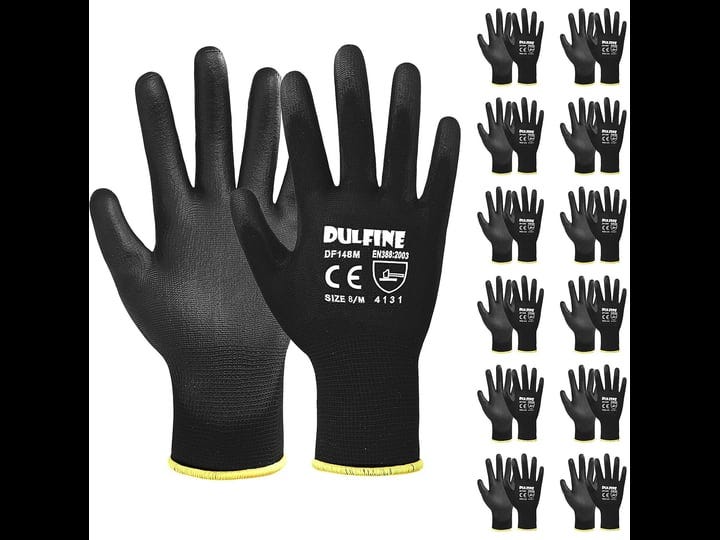 dulfine-ultra-thin-pu-coated-work-gloves-12-pairsexcellent-gripnylon-shell-black-polyurethane-coated-1
