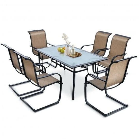 7-pieces-patio-dining-furniture-set-with-rustproof-frame-costway-1