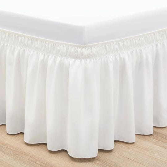 rimela-bed-skirting-queen-size-ivory-bed-skirt-18-inch-drop-wrap-around-elastic-adjustable-bedskirt--1