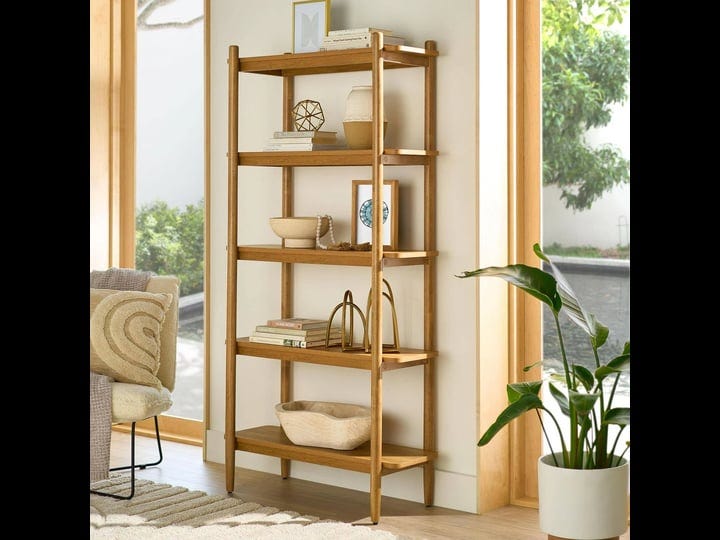 better-homes-gardens-springwood-5-shelf-bookcase-with-solid-wood-frame-light-honey-finish-size-36-0--1