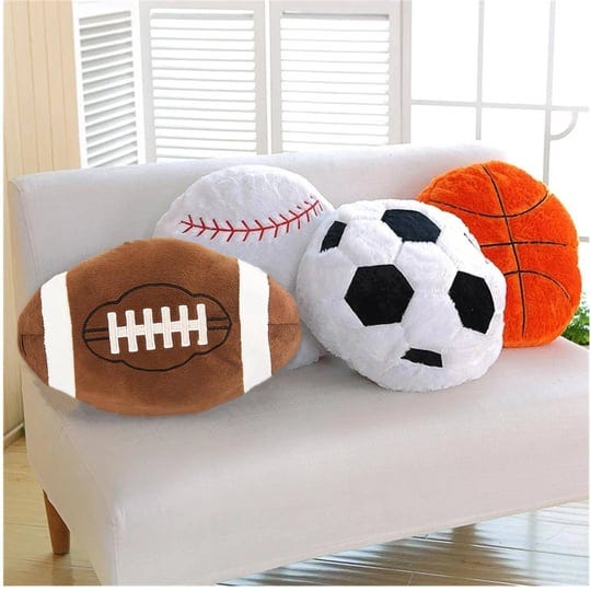 xiaohong-4-pcs-sports-throw-pillows-fluffy-stuffed-soccer-ball-plush-pillow-baseball-throw-pillow-so-1