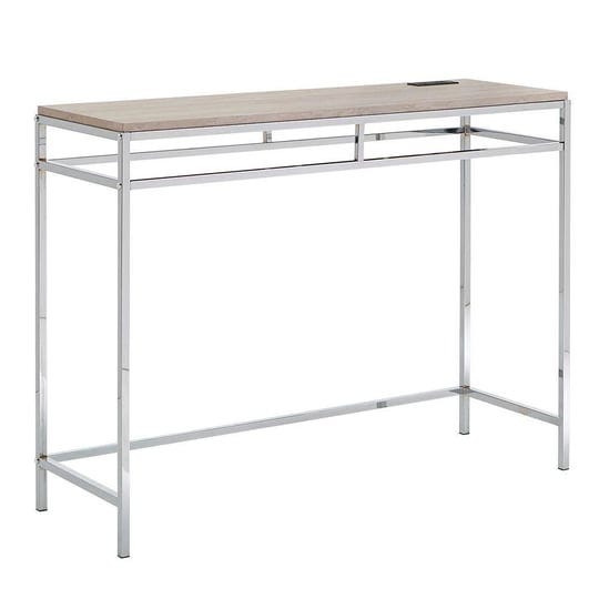 chrome-counter-height-desk-with-faux-marble-top-and-usb-charging-port-1