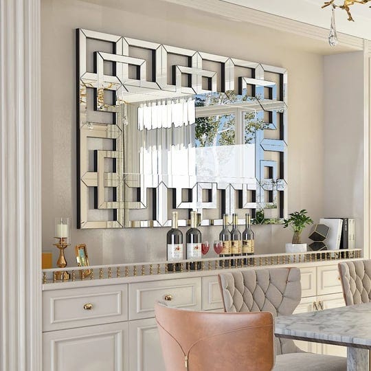 large-wall-art-mirror-decor-silver-accent-geometric-frame-40x28-1