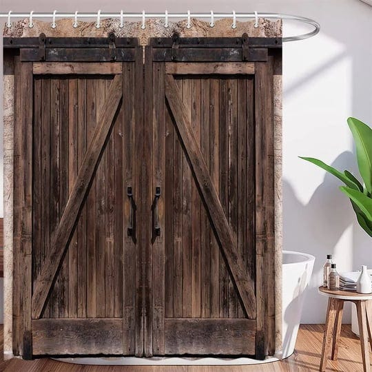 amhnf-barn-door-shower-curtain-vintage-rustic-wooden-farm-house-creative-3d-print-home-bathroom-deco-1