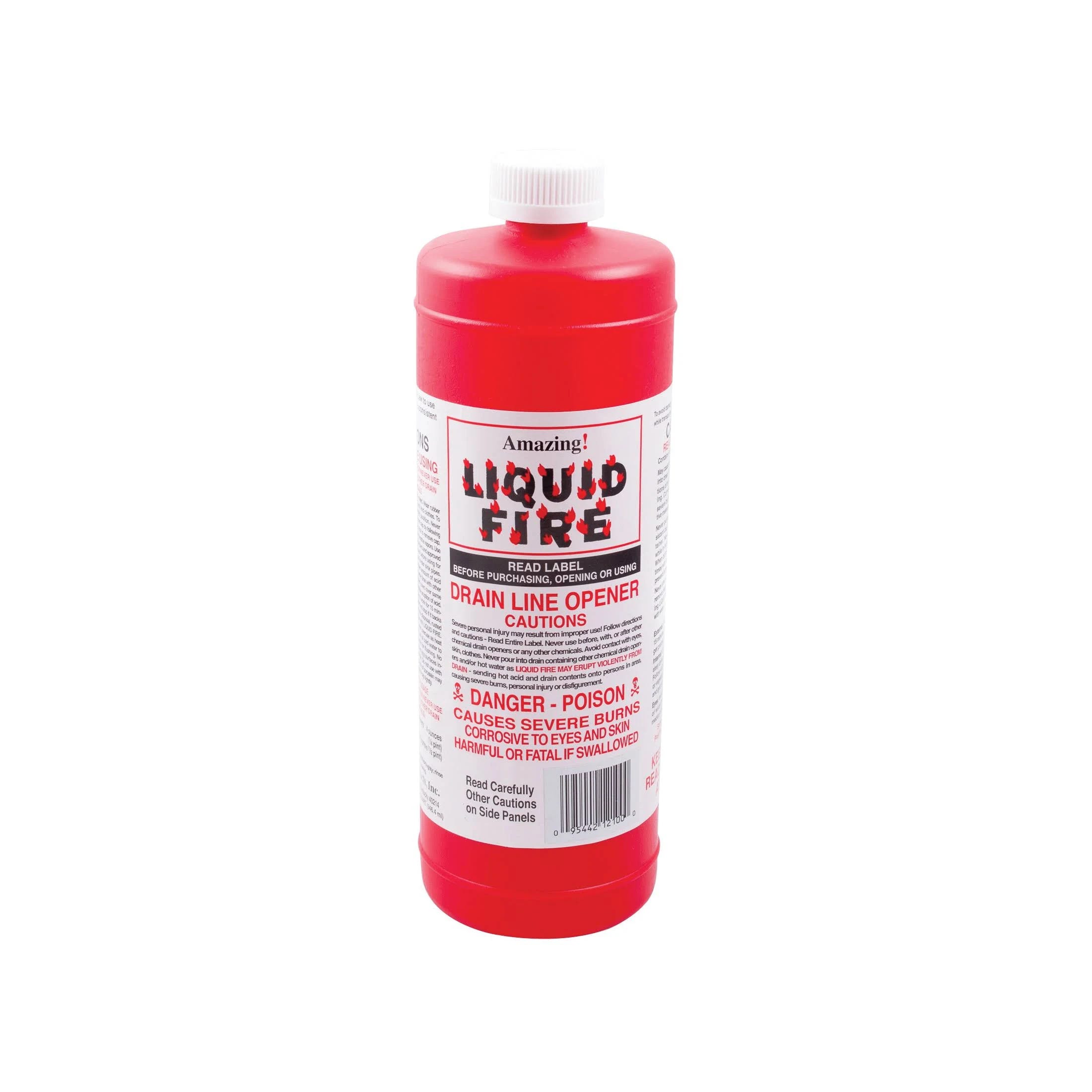 Professional Drain Cleaning Solution: Liquid Fire Fire Drain Line Opener (32 oz) | Image