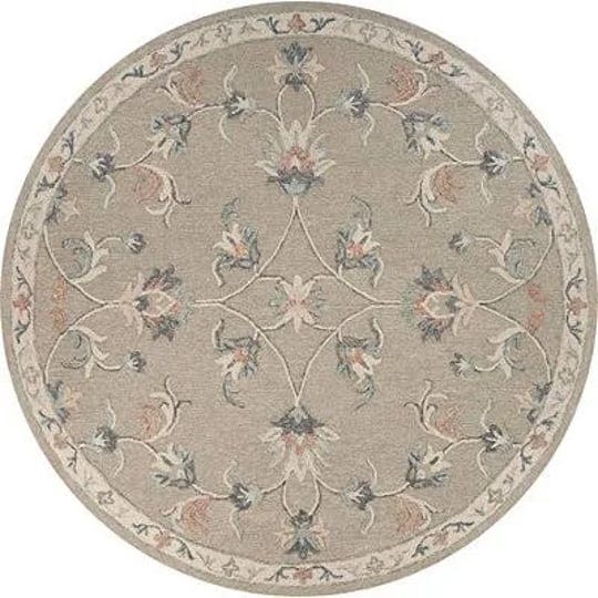 round-gray-traditional-floral-area-rug-4x4-gray-4x4-wool-cotton-kirklands-home-1