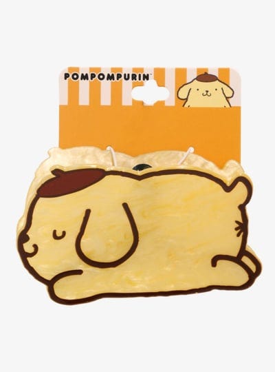 sanrio-pompompurin-sleeping-figural-claw-clip-boxlunch-exclusive-1