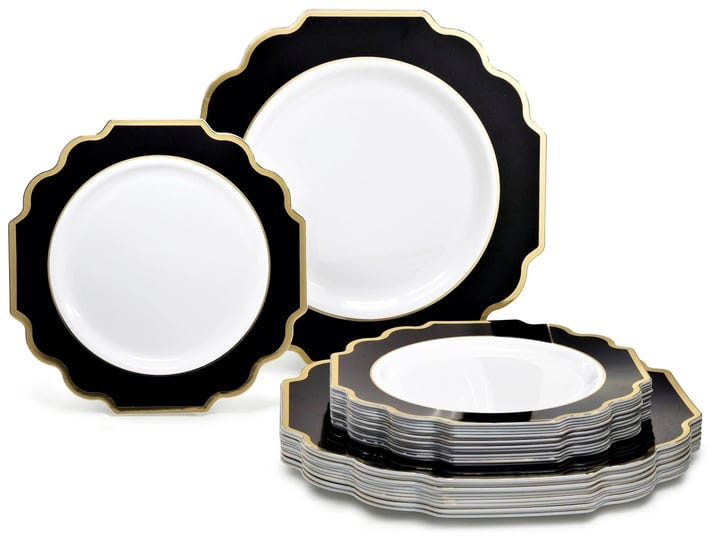 occasions-50-plates-pack-25-guests-heavyweight-wedding-party-disposable-plastic-plate-set-25x10-5-di-1