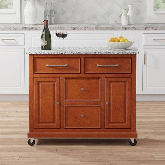 glenwillow-home-kitchen-cart-in-cherry-with-grey-granite-top-1