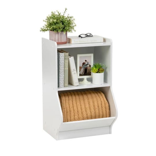 iris-usa-2-tier-shelf-organizer-with-easy-access-angled-cubby-white-1