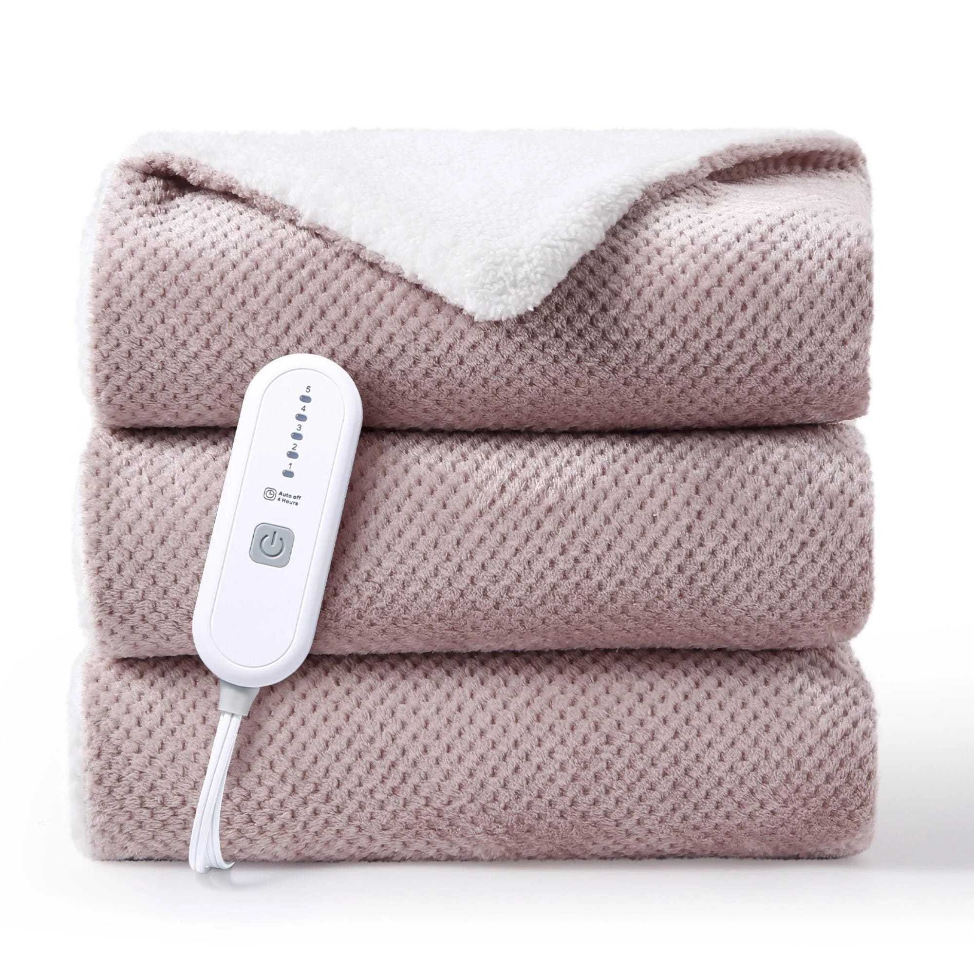 Cozy Electric Flannel Throw Blanket for Winter Comfort | Image