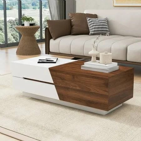 Modern Extendable Coffee Table with Storage | Image