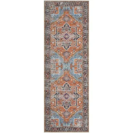 orange-2-ft-x-6-ft-persian-stain-resistant-floral-print-runner-rug-1
