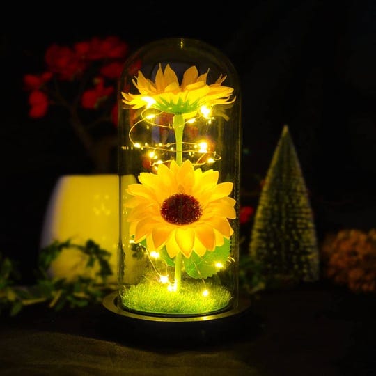 quelien-sunflower-gifts-for-womenbirthday-gifts-for-hersunflowers-artificial-flowers-in-glass-domeun-1