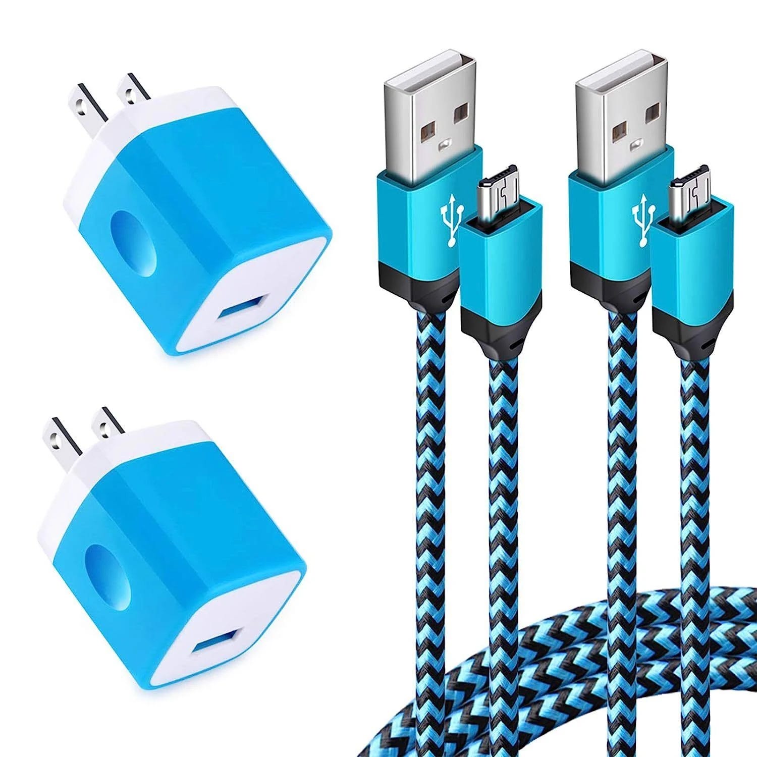 Android Charger 4-Pack with Adapter Set | Image