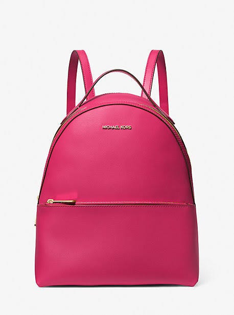 Michael Kors Pink Medium Backpack - Stylish Drop Handbag | Image
