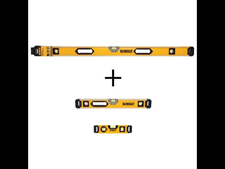 dewalt-48-in-and-24-in-level-combo-set-magnetic-box-levels-with-9-in-torpedo-level-3-piece-1