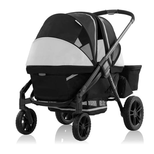 evenflo-pivot-xplore-dreamz-all-terrain-stroller-wagon-with-bassinet-insert-jetsetter-black-1