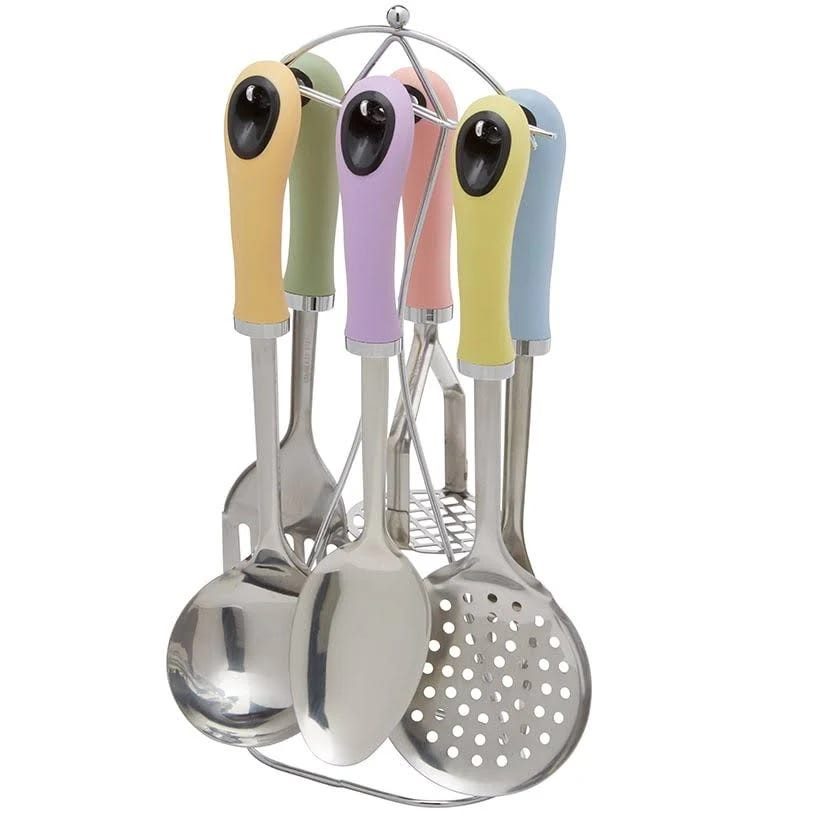 Vibrant Pastel Kitchen Utensil Set | Image